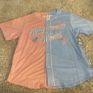 Walt Disney World Aurora Sleeping Beauty Colorblock Jersey • L • NWT